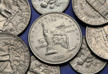 魅力的な釣り銭:画期的な米国の50州25セント硬貨