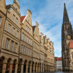 Fassade,Der,St.,Lamberti,Kirche,Am,Prinzipalmarkt,In,M�nster,,North