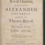 03-17th century fascination with death of Alexander as a theatrical subject c British Library