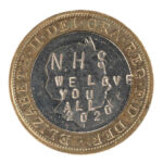 07-NHS WE LOVE YOU ALL 2020 and Elizabeth II coin © Paul Embleton
