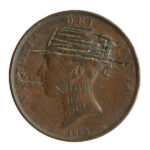 08-Victoria (1830-1901), copper halfpenny, 1853. ‘Shag for ever,’ hat and pipe © The Fitzwilliam Museum
