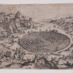 03-7. The Cretan Labyrinth, after Mathjis Cock © Ashmolean Museum, University of Oxford